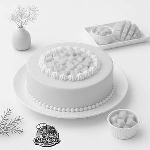 Mango Cake [ Eggless ]