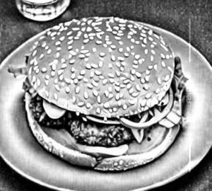 Chicken Schezwan Burger