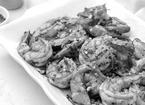 Prawns In Black Peppers Sauce