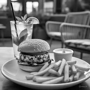 Classic Jumbo Burger+French Fries With Dip+Any Mojito                           