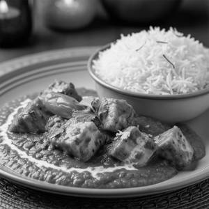 Shahi Paneer & Choice of bread/Rice         