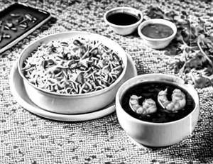 Prawns Manchurian Rice