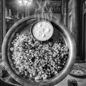 Thali Pith + Sabudana Khichadi                                            