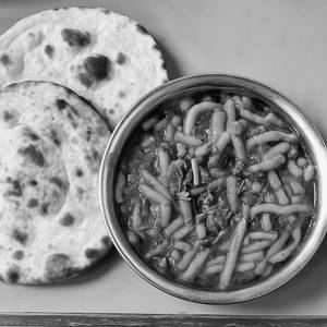 Shev bhaji + 2 tandoor roti                           