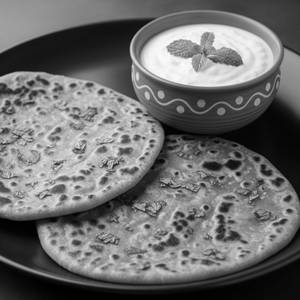Lacchedar Paratha 2 pc with Plain Curd                                   