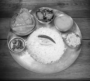 Katla fish thali