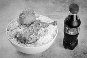 Chicken Dum Biryani with Thums up