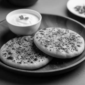 Masala Kulcha 2 pc with Plain Curd                                   