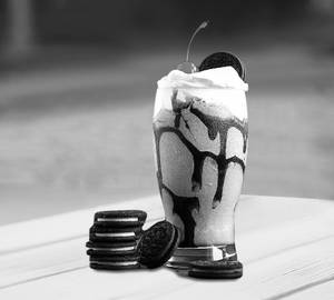 Cold coffee with ice cream