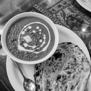 Dal makhani with butter naan