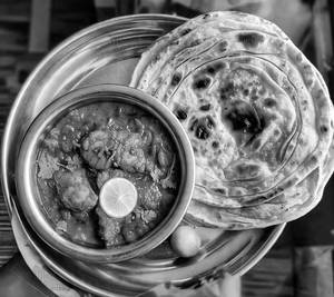 Chicken kolhapuri + 2 roti