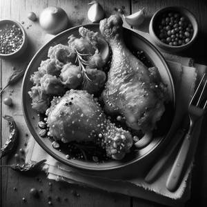 Hot Crispy Leg (Chicken) with Hot Crispy Strip (Chicken)                                                