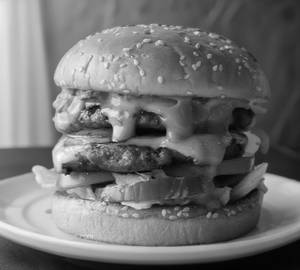 2 patty burger