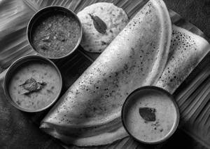 Ghee garlic dosa