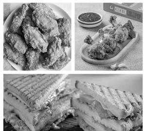 Lollipop 5 (Piece) + wings 5 (piece) + chicken sandwich