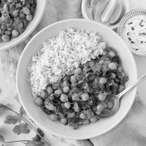 Chole + Plain Rice