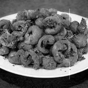 Golden fried mushroom