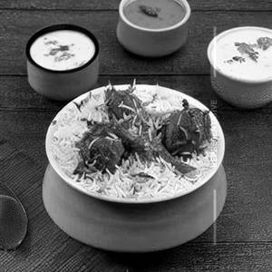 Mutton potlam keema biryani [regular]