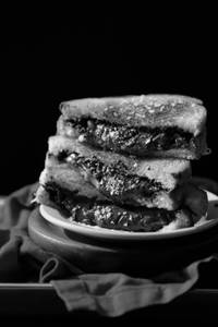 Cheese chocolate sandwich