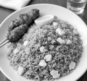Schezwan Egg Fried Rice + Chicken Lollipop (2 Pcs)
