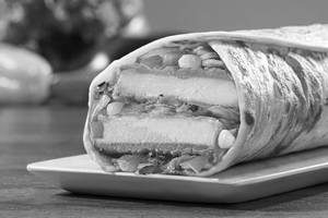 Chimichurri Paneer Salad Burger Wrap