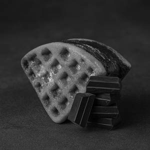 Molten Dark Chocolate Waffle Sandwich