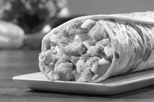 Spicy Chicken Strips Burger Wrap
