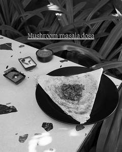Mushroom Masala Dosa