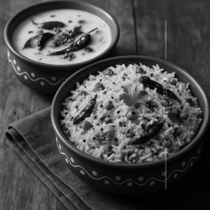Masala Rice and Kadhi