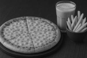1 Cheese & Corn Pizza (Medium), 2 Cold Coffee, 1 French Fry