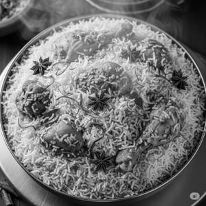Chicken Fry Bit Biryani Full