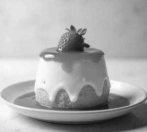 Strawberry Custard Pudding