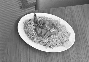 Triple Schezwan Chicken Fried Rice