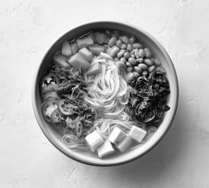 Cilantro Soy Paneer Broth Noodles with Generous Vegetables - Curate