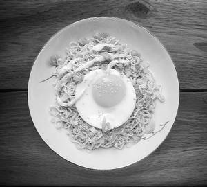 Cheese veg maggi with fry [half fry