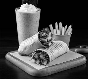 Paneer Wrap, Oreo Shake, French Fry