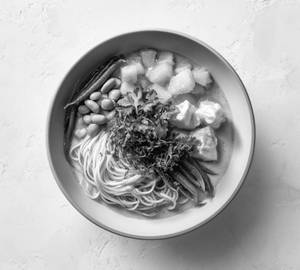 Coconut Herb Paneer Broth Noodles With Pineapple And Edamame - Curate