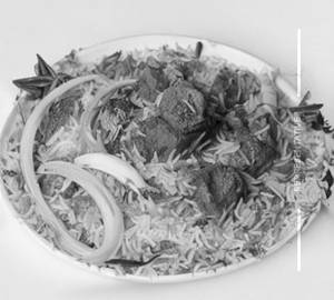 Mutton frypiece biryani