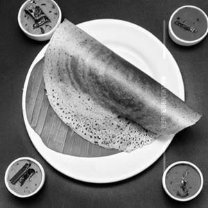 Palak podi plain dosa