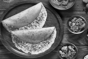 Ghee Roast Garlic Pepper Plain Dosa