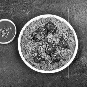 Veg Manchurian Rice Plane