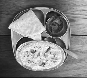 Curd Rice with Papad 