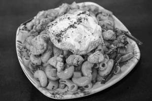 Egg chicken pasta