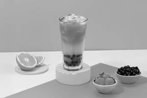Orange Strawberry Bubble Tea