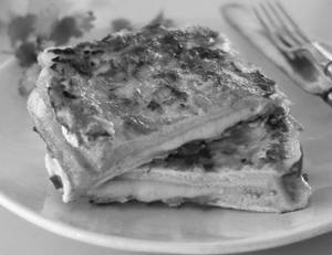 Schezwan Bread Omelette