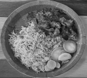 Bagara Rice with Chicken Curry