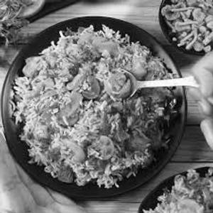 Mushroom biryani