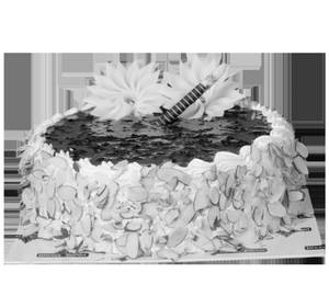 Milky Rose Petals Cake 