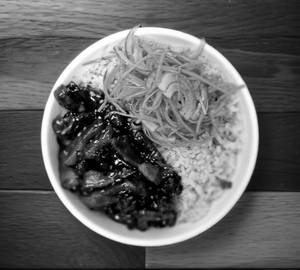 Korean chicken rice bowl