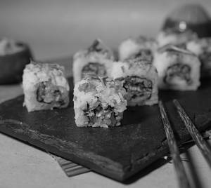 Crispy vegetable sushi